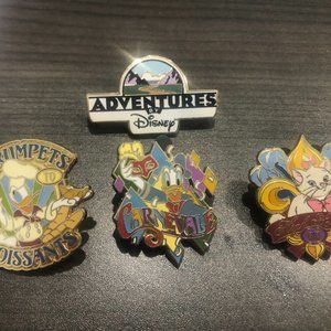 Set of 4 DISNEY PINS- All ADVENTURES by Disney